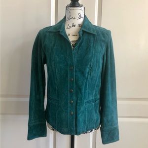 Suede Teal Jacket